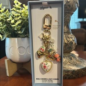 Piper-K Gold Floral Key Holder